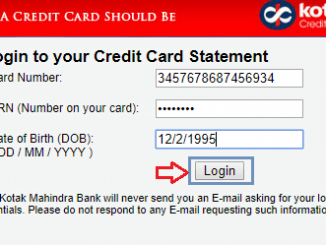 online kotak credit card statement login