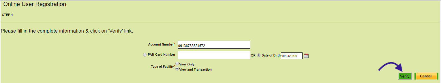 online user registration obc net banking