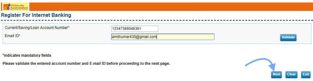 How To Register Activate Syndicate Bank Net Banking Online