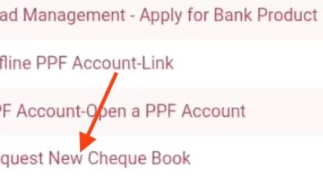pnb bank cheque book request form