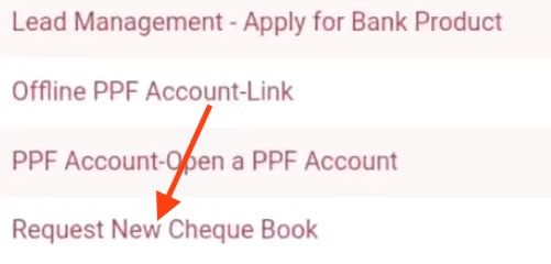 request new cheque book pnb
