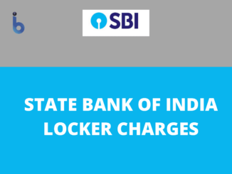 SBI Locker Charges