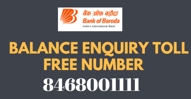 Bank Of Baroda Missed Call Balance Enquiry Number