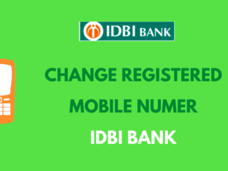 Change Registered Mobile Number in IDBI Bank Online