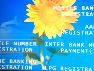 mobile number registration option in sbi ATM
