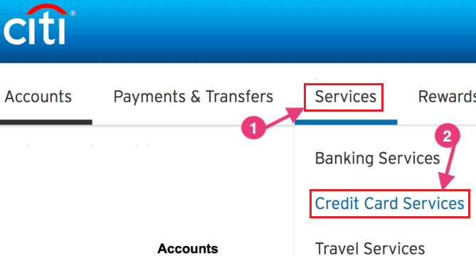 credit card services citibank