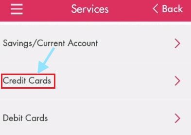 credit cards axis mobile app