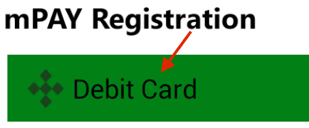 debit card option in kvb mpay