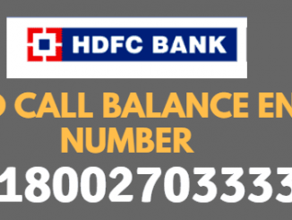 hdfc bank balance enquiry toll free number