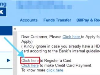 register for hdfc credit card net banking