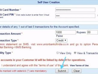 debit card details in union bank of India