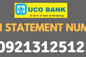 uco bank mini statement number