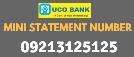 uco bank mini statement number