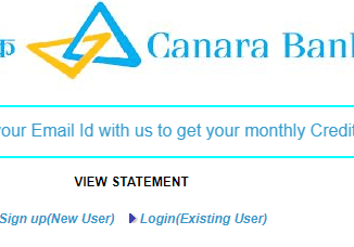 canara bank credit card statement