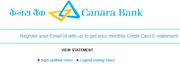 canara bank credit card statement