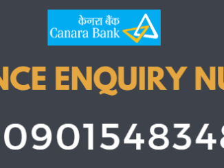 Canara Bank Balance Enquiry Toll Free Number