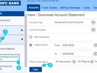 Download HDFC Bank Account Statement