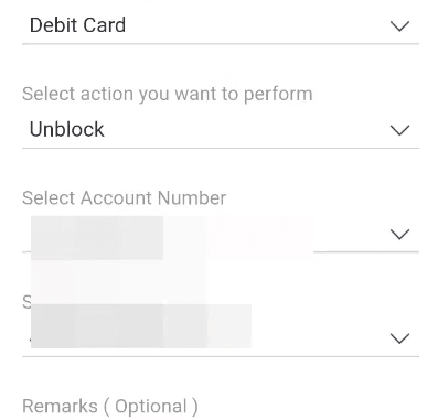 unblock icici bank debit card online