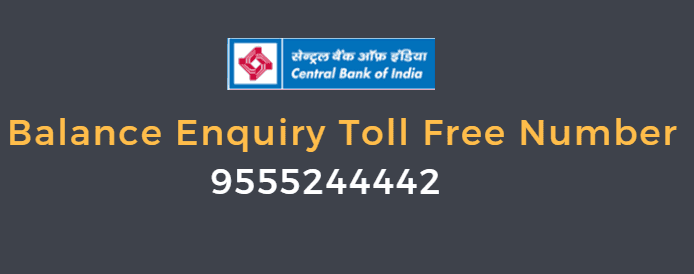Central Bank of India Balance Enquiry Toll Free Number