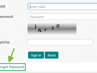 forgot password epf India