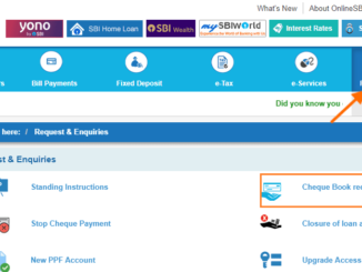 check sbi cheque book request status