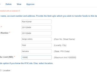 details for neft transfer