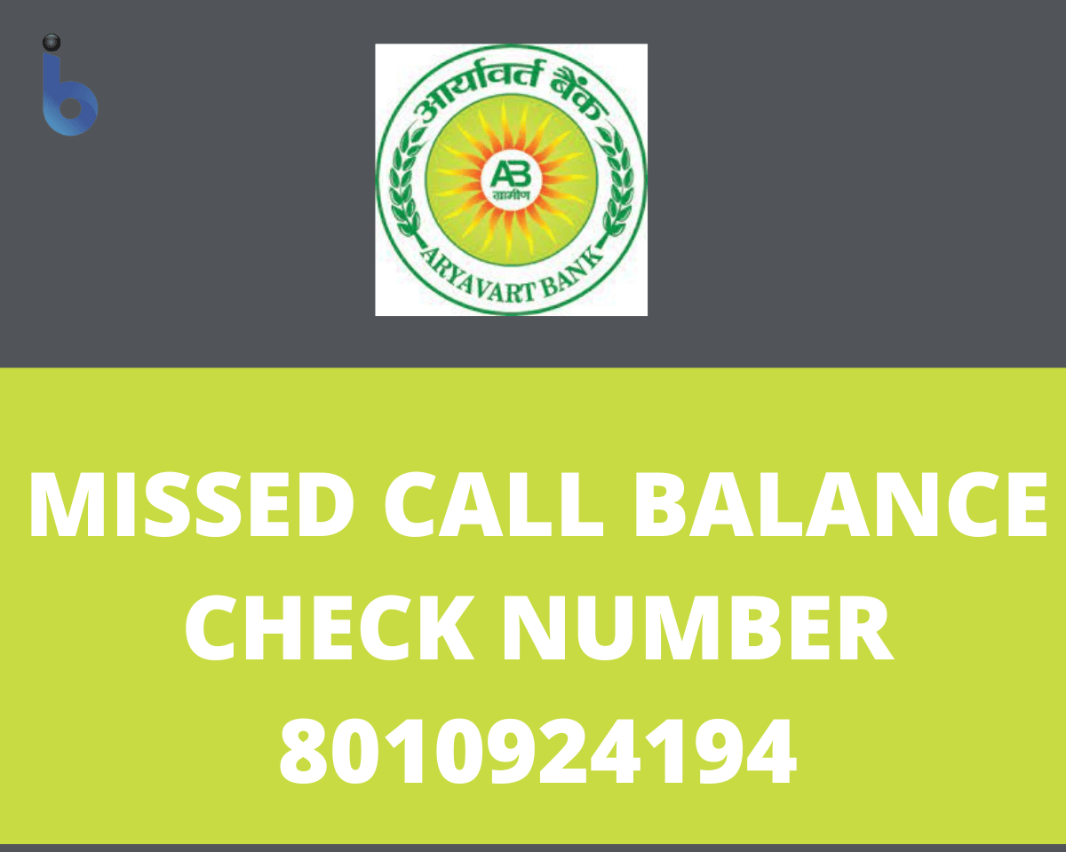 aryavart bank balance check number