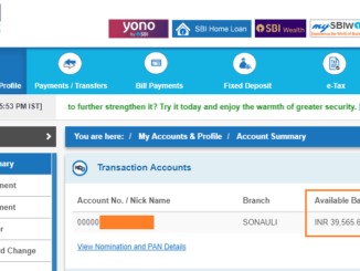 sbi balance check online