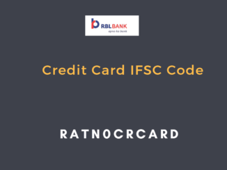 rbl bank credit card ifsc code