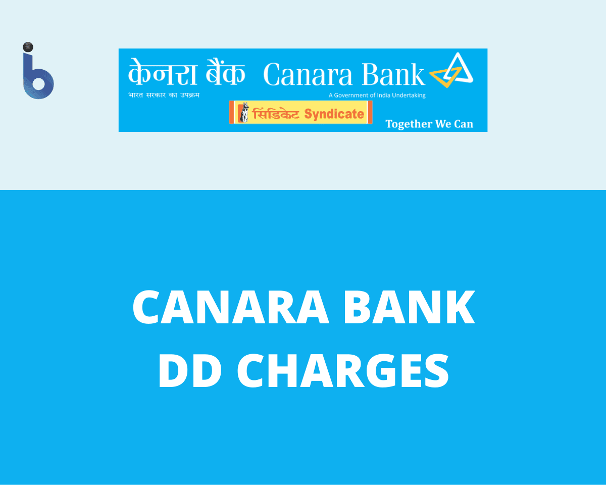 Canara Bank Demand Draft Charges