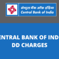 Central Bank Of India DD Charges
