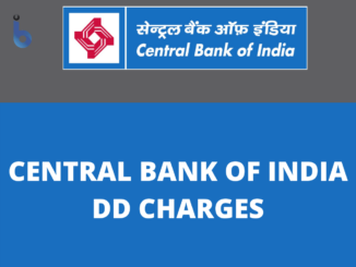 Central Bank Of India DD Charges