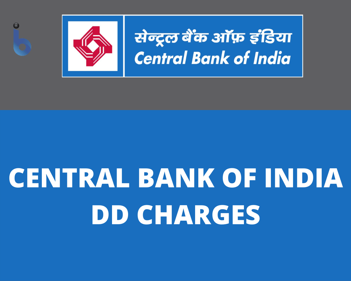 Central Bank Of India DD Charges