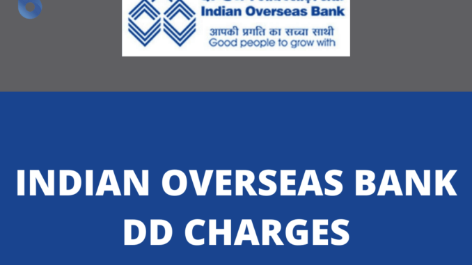 IOB Demand Draft Charges