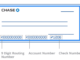 chase account number on cheque
