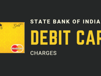 sbi debit card charges