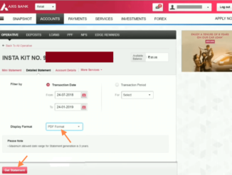 download axis bank account statement