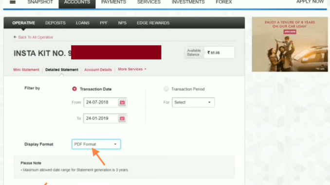 download axis bank account statement