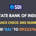 sbi balance check sms number