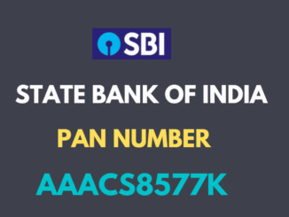 sbi pan number