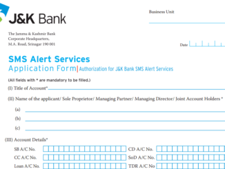 How to Register/Change Mobile Number in Jammu And Kashmir Bank