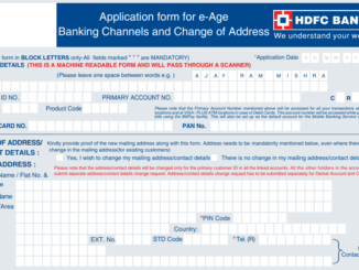 hdfc mobile number registration form