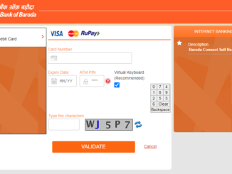 reset bank of baroda transaction password using debit card