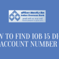 How To Find IOB 15 Digit Account Number