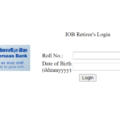 Indian Overseas Bank Retired Staff Portal login