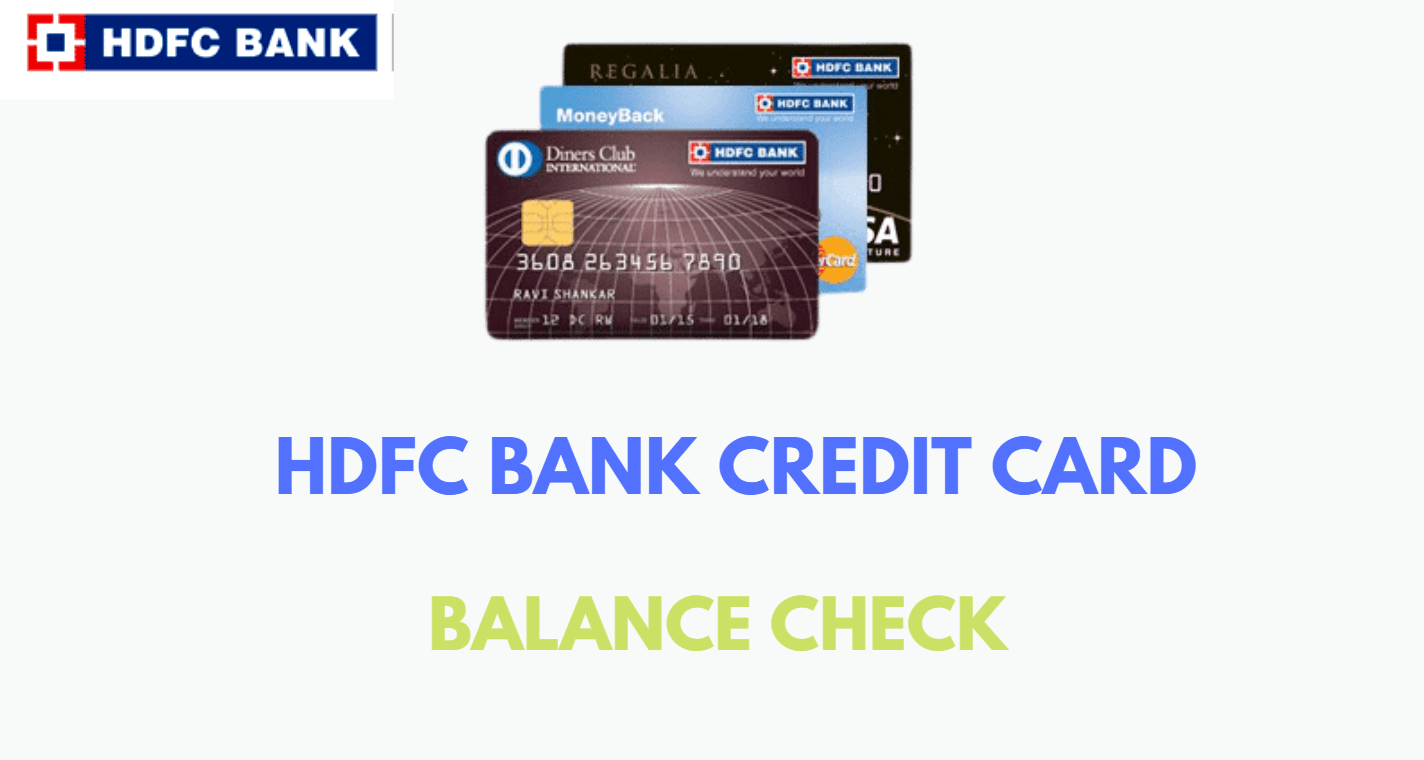 hdfc bank credit card balance check online
