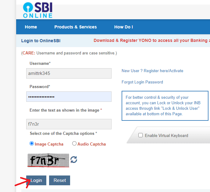 online sbi login new