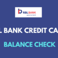 rbl credit card balance check