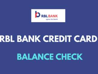 rbl credit card balance check