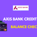 Axis Bank Credit Card Balance Online